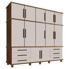 Guarda Roupa Casal Londres Malbec Off White – Luapa Móveis