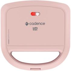 Maquina de Waffle Cadence Duet - WAF200-127 ROSA/VERMELHO 110 VOLTS