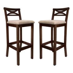 Conjunto 2 Banquetas Altas X Copacabana - CCS Interiores