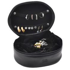 Porta Joias RUBI em Couro Galvani, Preto