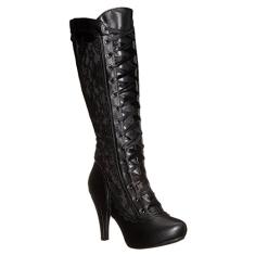 Ellie Shoes Botas femininas 414 Mary, Preto, 40