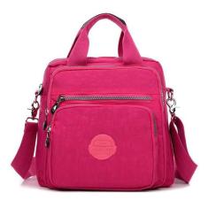 Bolsa Mochila Feminina Nylon Com Alça Removível Rosa - Ninabag