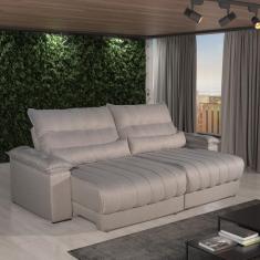 Sofá Impermeável 2,90m Retrátil e Reclinável Exclusive Bom Pastor