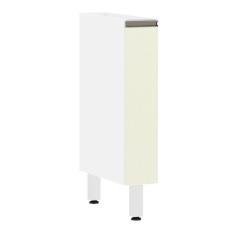 Balcão De Cozinha S/ Tampo 15cm 1 Porta Pérola Branco Polar