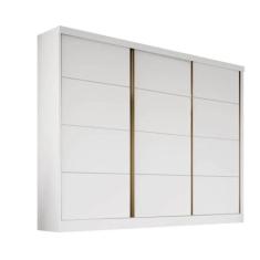 Guarda-roupa Casal 3 Portas 6 Gavetas - Bergamo-branco - Bianchi Móveis
