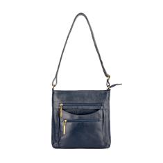 Bolsa tiracolo em couro liso Thais