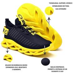 Tênis Feminino Running Academia Esporte Solado Trançado-Feminino