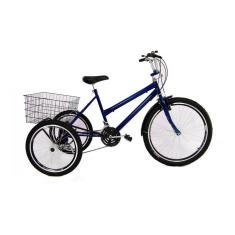 Bicicleta Triciclo Luxo Aro 26 Completo Com 21 Marchas-Unissex
