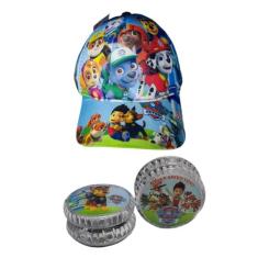 Kit 1 Boné + 1 Ioio Patrulha Canina Marshal Chase Skye Zuma - Original