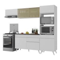 Armário de Cozinha Compacta 4 peças MP3691.891 Veneza Branco - Multimó