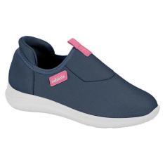 Tênis Sapatilha Infantil Molekinha Meia Conforto 2503321, 33, Marinho