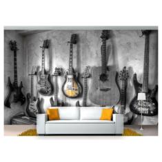 Papel De Parede Instrumentos Musicais 3D Mus23 - Você Decora
