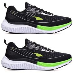 Kit 2 Par Tênis Esportivo Masculino Cadarço Academia Fitness - Origina