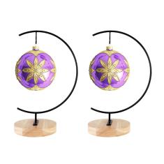 CXLE Suporte de exibição de ornamento, suporte de enfeite de ferro para pendurar globo de vidro para terrário, bola de bruxa, enfeite de Natal e decoração de casamento em casa