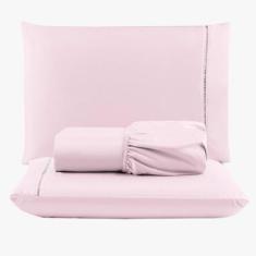 Jogo Lençol Peletizado 400 Fios Queen 3 Peças Casa Hotel - Casa Show E