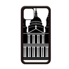Capa England Building Reino Unido Outline Reino Unido para iPhone 12 Pro Max para Apple Mini Mobile Case Shell