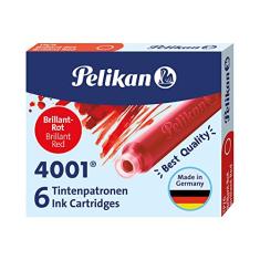 Cartucho De Tinta Pelikan - 12 Unidades - Vermelho