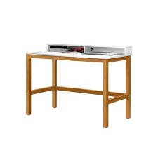 Escrivaninha Califórnia Branco/Amêndoa - Tebarrot Móveis