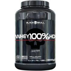 Whey Protein 100%Hd Black Skull Pote 900G - 3W Isolado Concentrado Hid