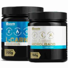 Colágeno 150G + L-Carnitina Em Pó 200G Growth Supplements