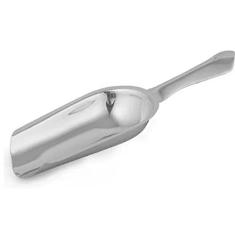 Mimo Style Pá Para Gelo em Inox, Também Pode Ser Útil Para Açúcar, Farinha, Pipoca e Doces, Produzida em Inox, Material Neutro e Inodoro, Profundo Para Produtos Secos, Solução Eficaz