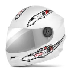Capacete Moto Fechado Pro Tork Liberty Four Kids Infantil Vis. Cromada