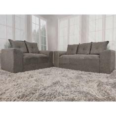 Sofá 2 e 3 Lugares Cinza 605 Porto