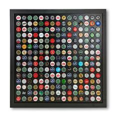 Quadro Decorativo Porta Tampinhas Presente Premium 225 un.