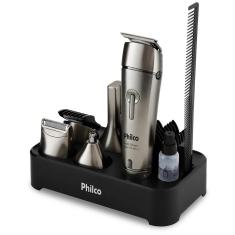 Aparador De Pelos Philco Multi Groom Aqua 12 Em 1 Pap03 Prata Bivolt