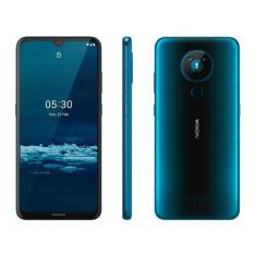 Smartphone Nokia 5.3 128GB Verde 4G Octa-Core 4GB RAM 6,55 Câm. Quádru