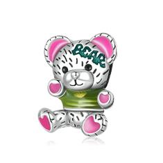 Berloque Urso Banhado à Prata -Compatitíveis com berloques de prata de todas as marcas - infantil e adulta