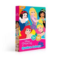 Quebra Cabeça Princesas 60 Peças + 4 Anos
