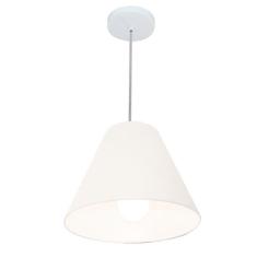 Lustre Pendente Cone Md-4028 C pula Em Tecido 25/30x12cm Bran