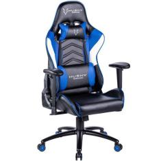 Cadeira Gamer Husky Gaming Storm, Azul, Preto E Branco, Com Almofadas,
