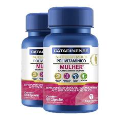 Kit 2 Polivitamínico Mulher Catarinense 60 Cápsulas