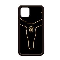 Capa padrão geométrico Bull Totem para iPhone 11 Pro Max para Apple Mobile Case Shell