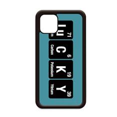Capa Lucky Chemical Element Science para iPhone 12 Pro Max para Apple Mini Mobile Case Shell