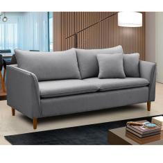 Sofá Living Kassia 2 Lugares 1,84m Azul Lansofbr