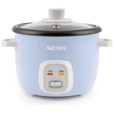 Panela de Arroz Elétrica até 4 xícaras não Cozidas, 110V 250W, Aroma Housewares, Azul