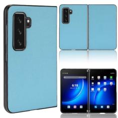 Capa compatível com Microsoft Surface Duo 2, capa flip de couro com compartimento para cartão, design de carteira, capa flip estável