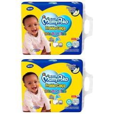 Fralda Calça Descartável MamyPoko Dia&Noite | Giga G 60 Tiras - Embalagem com 2 Unidades