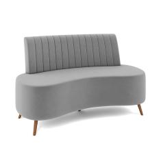 Sofá 2 Lugares Living 160cm Pé Palito Maraú Veludo K01 - D`Rossi