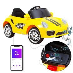 Carrinho de Controle Remoto Conversível Infantil Amarelo