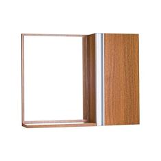 Espelho para Banheiro com Armário Freijó Barra Vertical