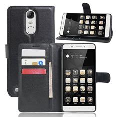 Capa carteira Lenovo K5 NOT, capa carteira flip de couro PU premium com compartimento para cartão, suporte e fecho magnético [capa interna à prova de choque de TPU] Compatível com Lenovo K5 NOTA