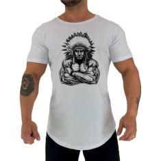 Camiseta Longline Manga Curta MXD Conceito Cacique Maromba, M, Branco
