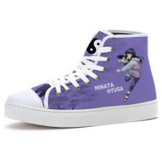 Tênis Cano Alto Anime Naruto Hinata-Unissex