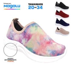 Tênis Infantil Meninos Meninas Para o Dia a Dia sem cadarço de elástic