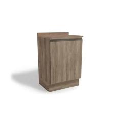 Gabinete de Cozinha Modulado Balcão Maxxi G742 1 Porta c/ Tampo Nogal - Kappesberg