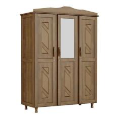 Guarda-roupa Solteiro 3 Portas Espelho 3 Gavetas - OUTRAS MARCAS